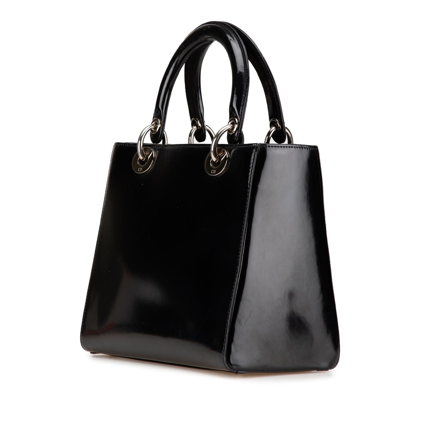 Dior Medium Patent Lady Dior Black