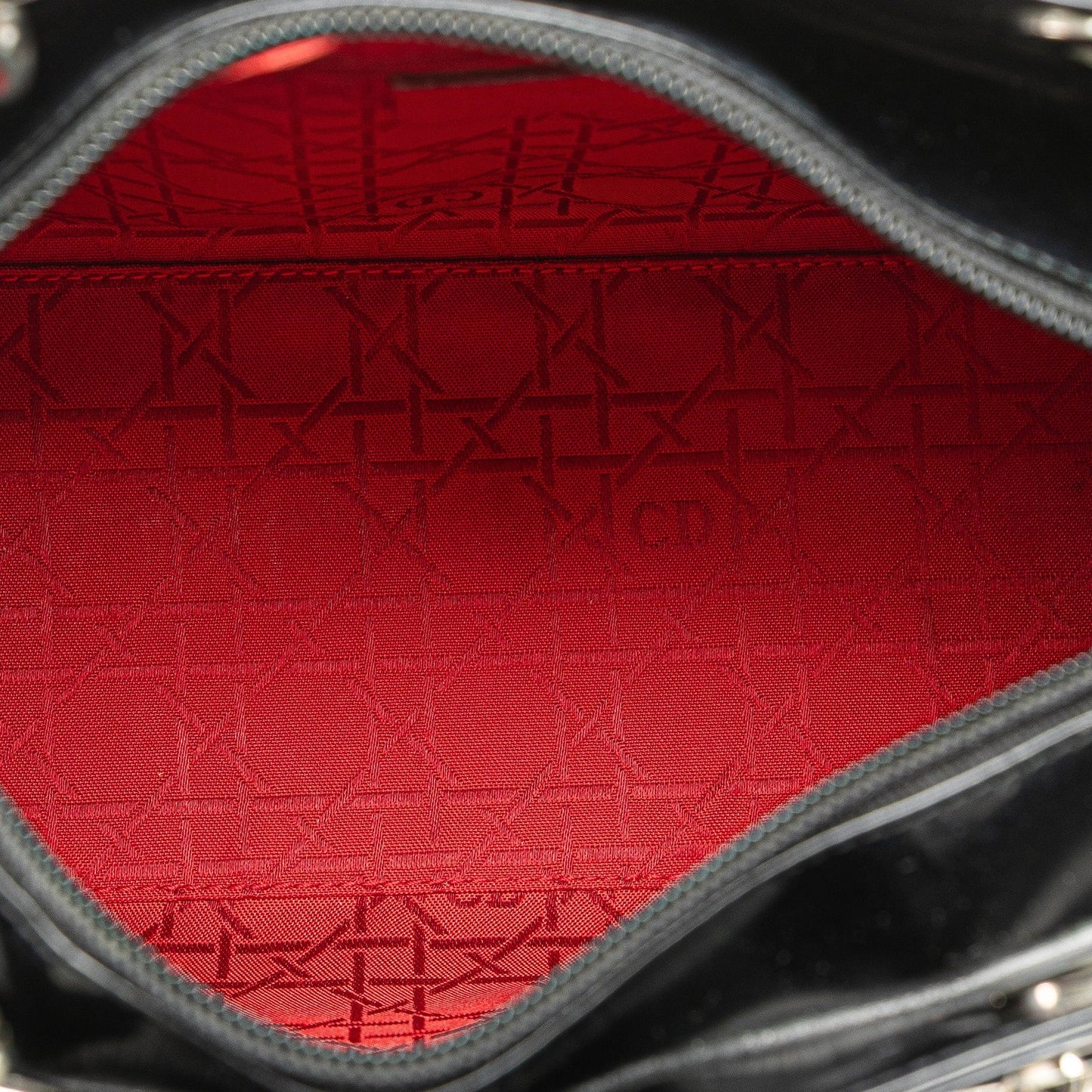Dior Medium Patent Lady Dior Black