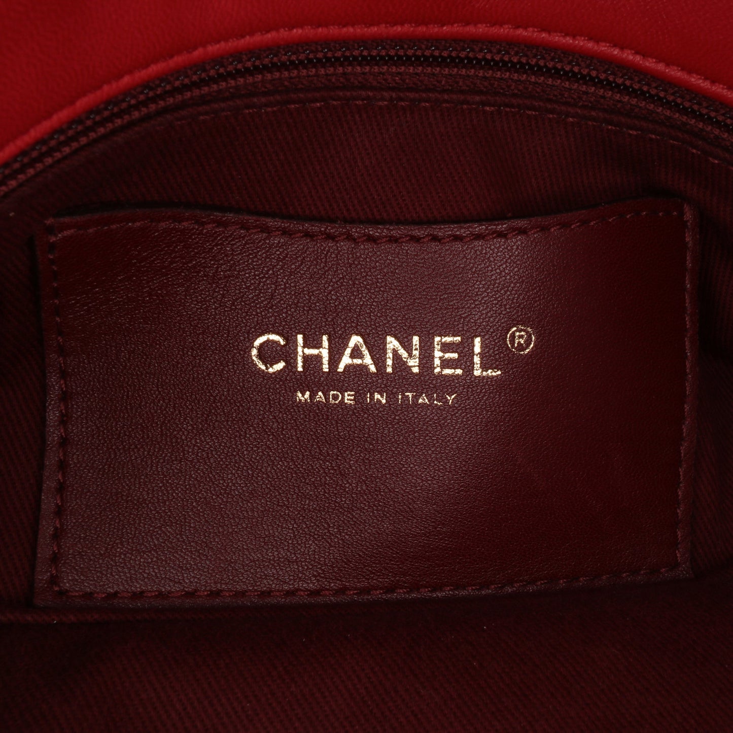 Chanel Medium Lambskin Mademoiselle Bowling Bag Red