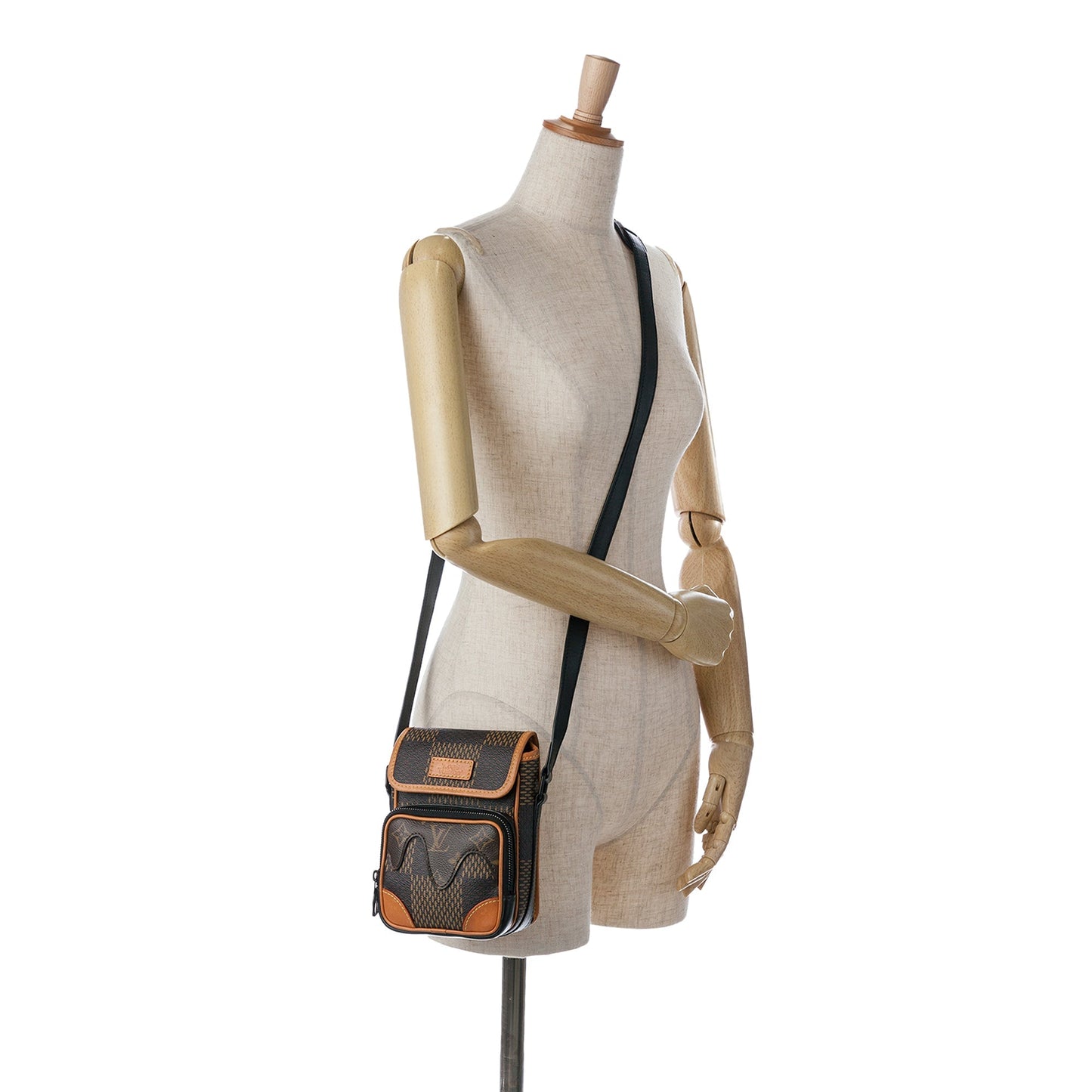 Louis Vuitton Nigo Giant Damier Ebene Monogram Nano Amazone Brown
