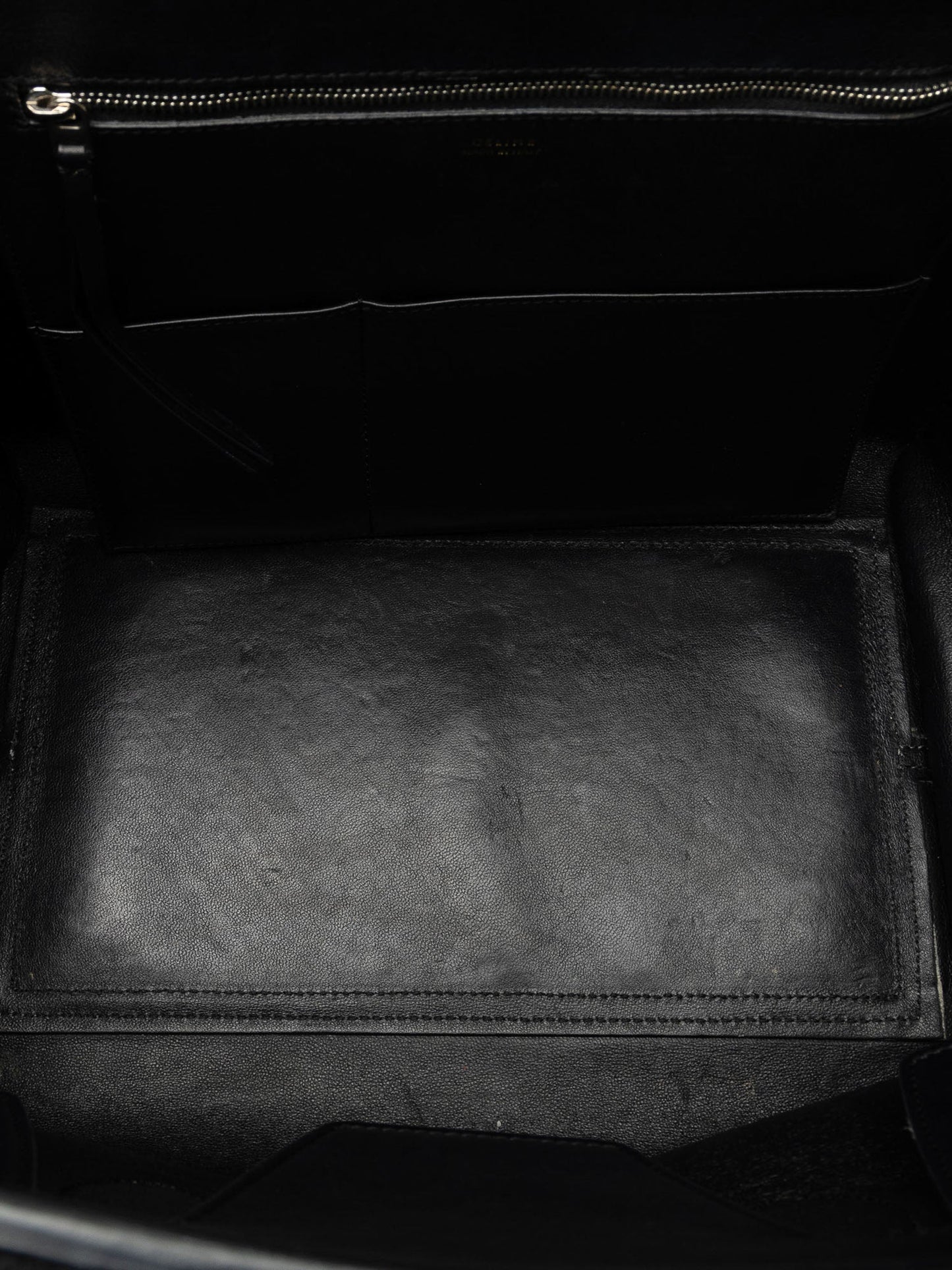Celine Felt and Leather Tie Knot Tote Gray