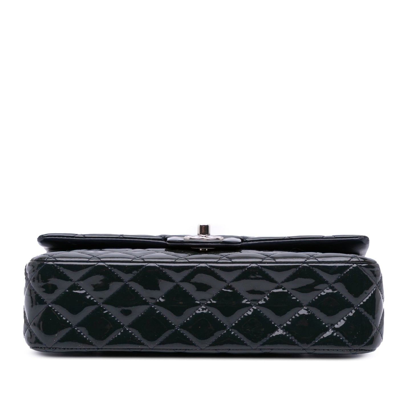 Chanel Medium Classic Patent Double Flap Blue