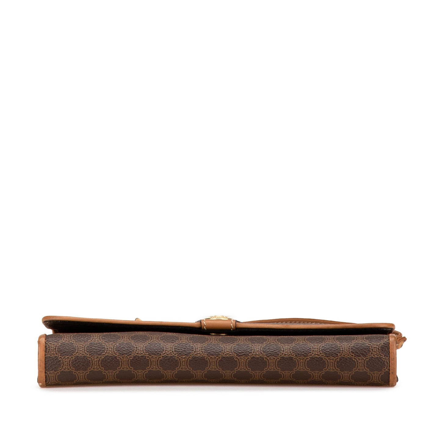 Celine Macadam Coated Canvas Crossbody Brown