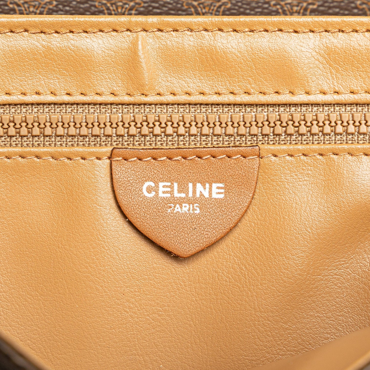 Celine Macadam Coated Canvas Crossbody Brown