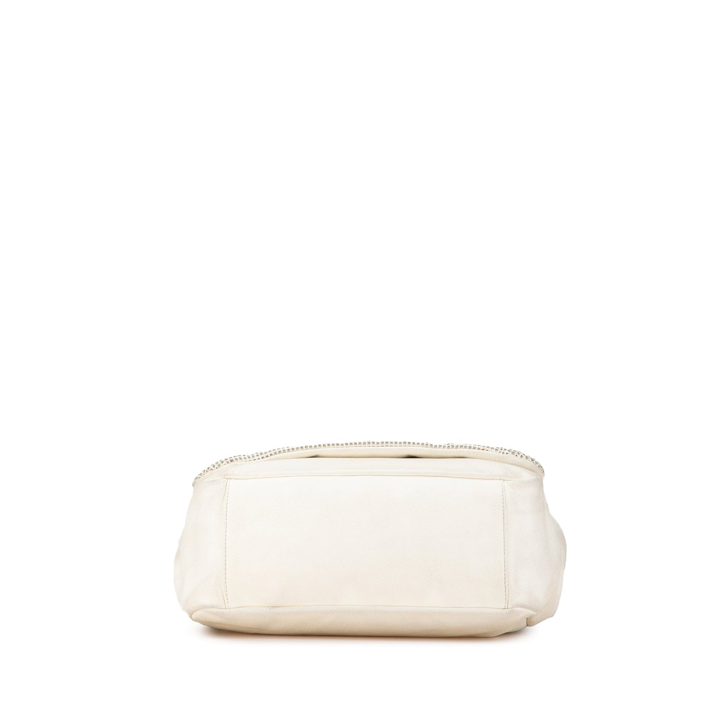 Chanel Caviar Perforated Hollywood Accordion Flap White