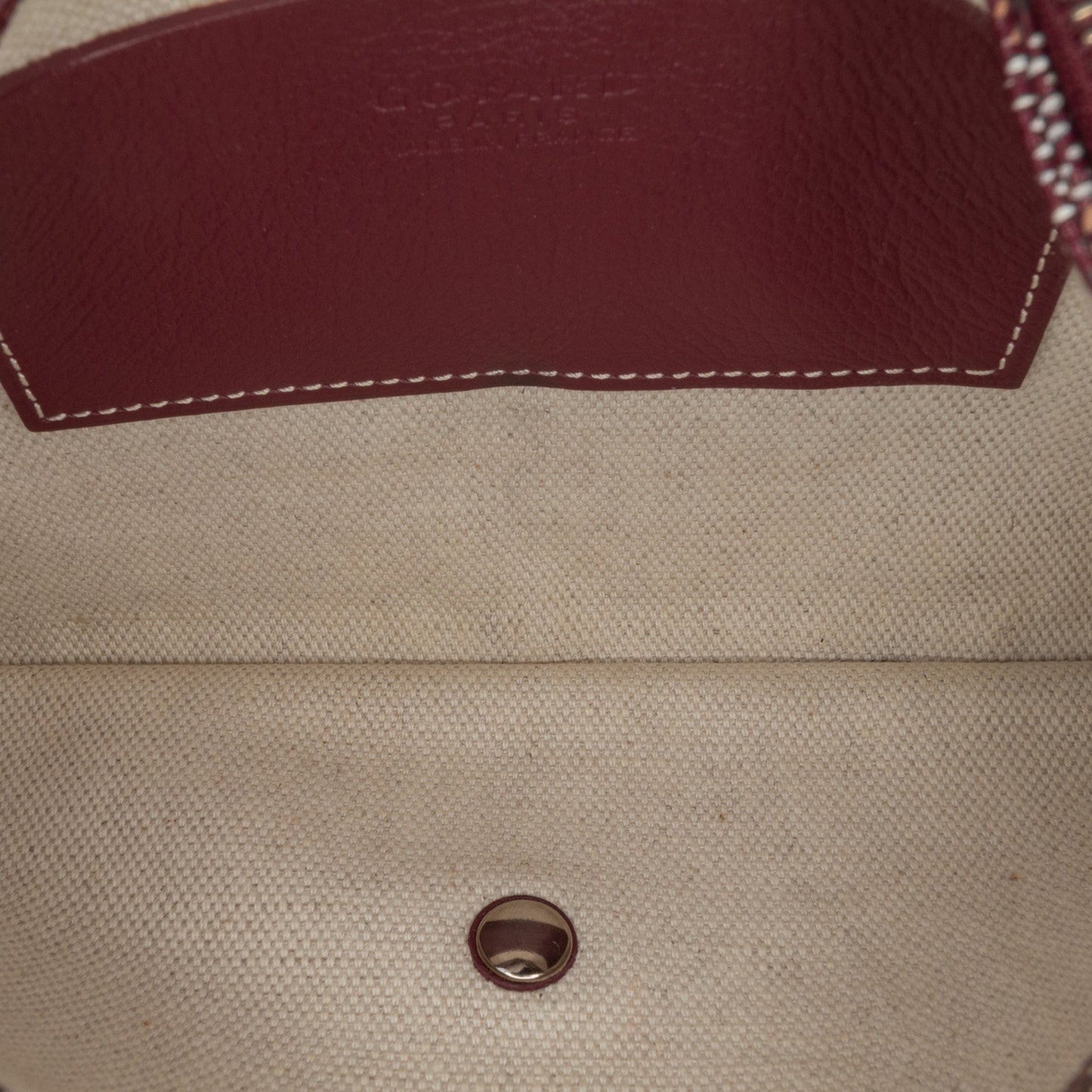 Goyard Goyardine Plumet Pocket Wallet Purple