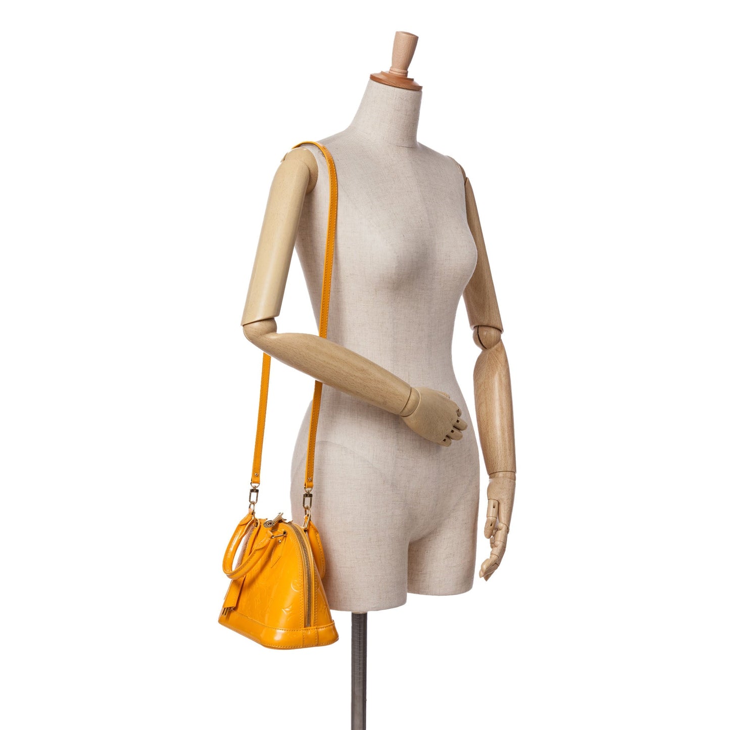 Louis Vuitton Monogram Vernis Alma BB Yellow