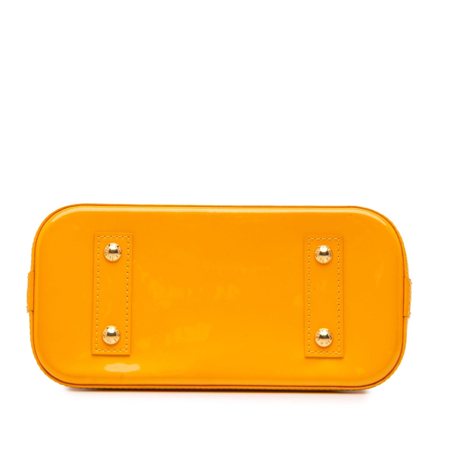 Louis Vuitton Monogram Vernis Alma BB Yellow