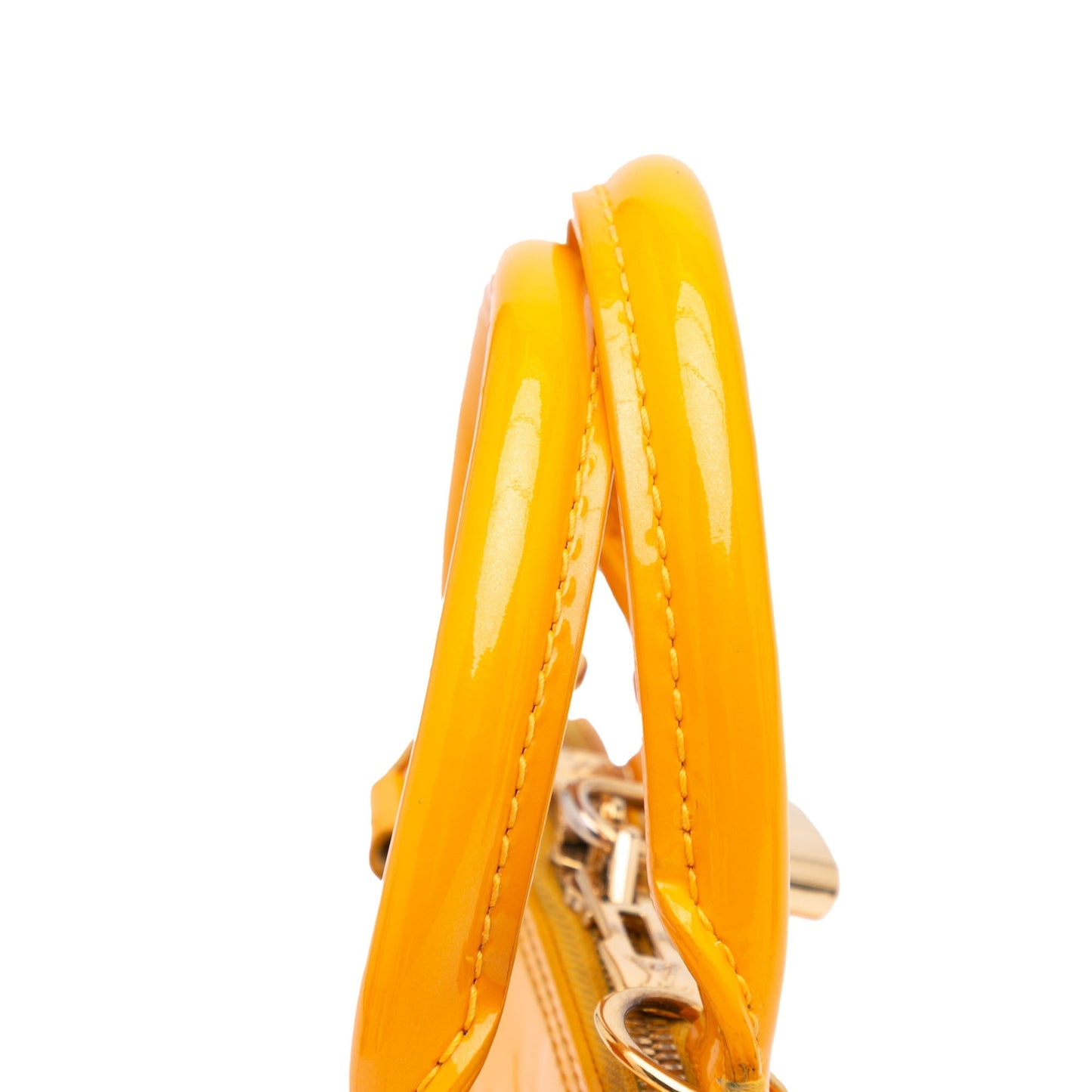 Louis Vuitton Monogram Vernis Alma BB Yellow