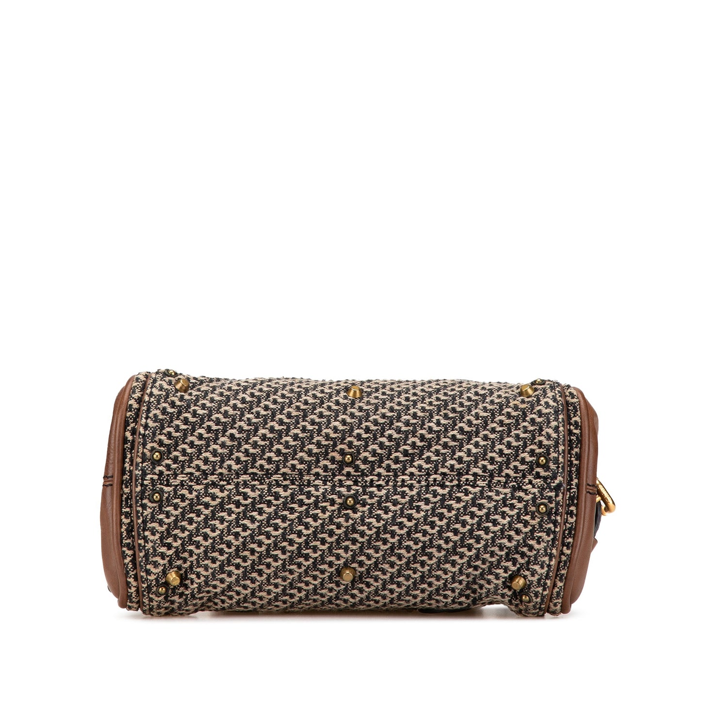 Chloé Mini Tweed Paddington Handbag Brown