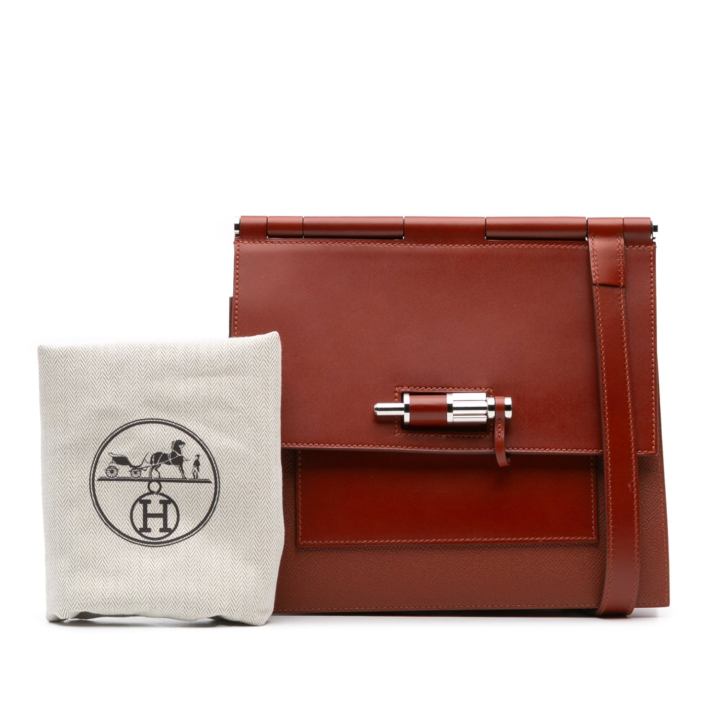 Hermès Epsom Swift Sacabar 24 Red