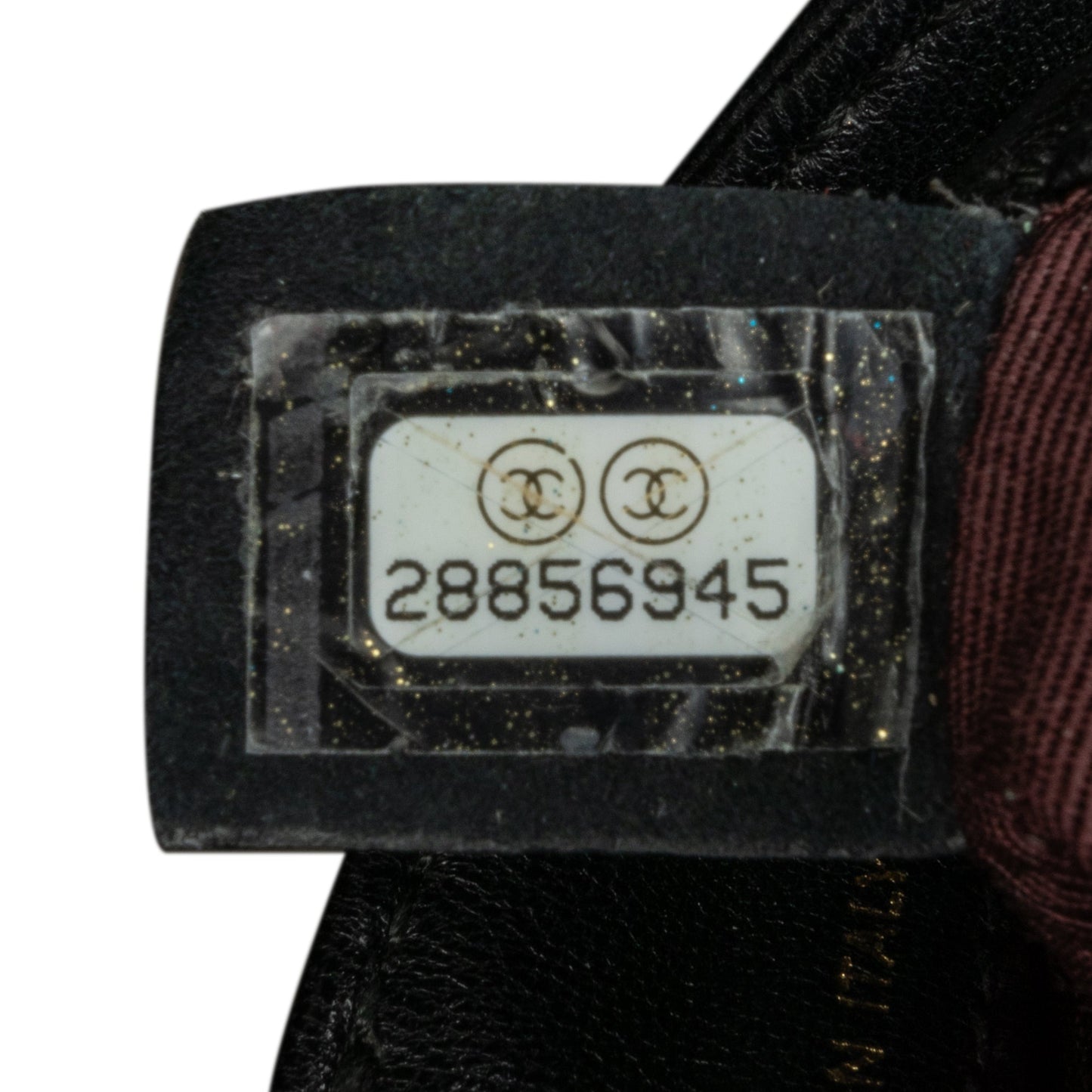 Chanel Lambskin Tech Me Out Clutch With Chain Black