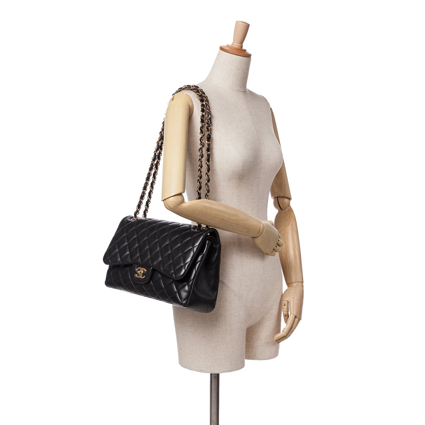Chanel Jumbo Classic Lambskin Double Flap Black