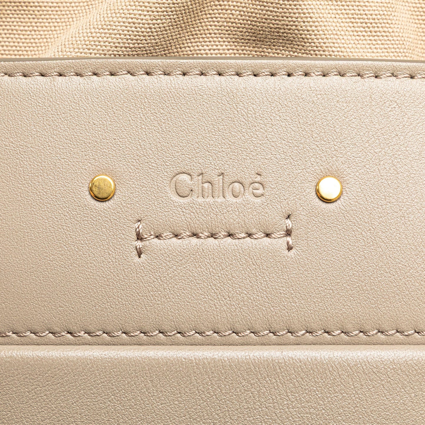 Chloé Mini Calfskin Roy Bucket Bag Brown