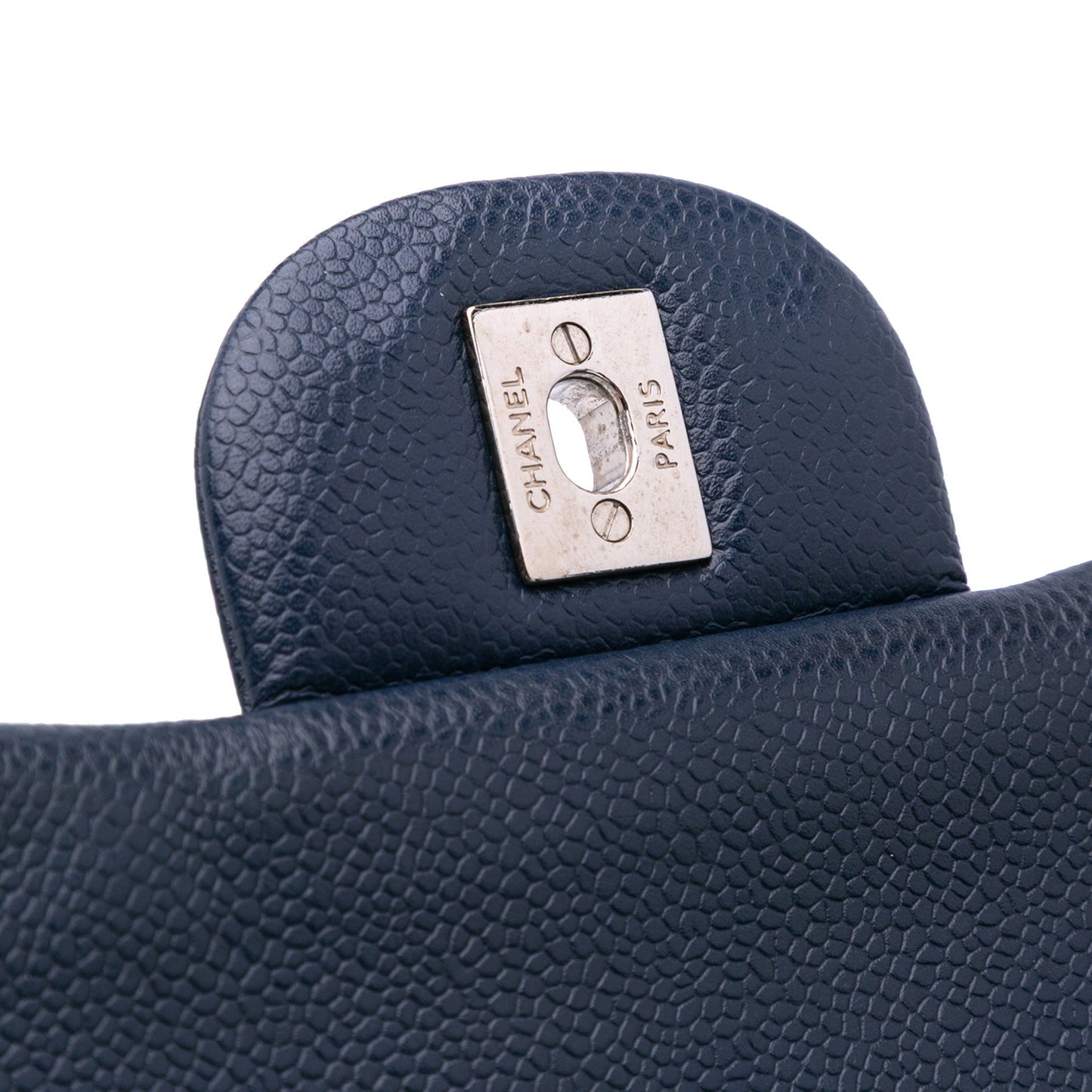 Chanel Jumbo Classic Caviar Double Flap Blue