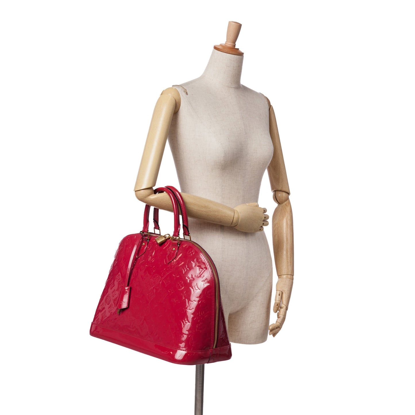 Louis Vuitton Monogram Vernis Alma GM Red