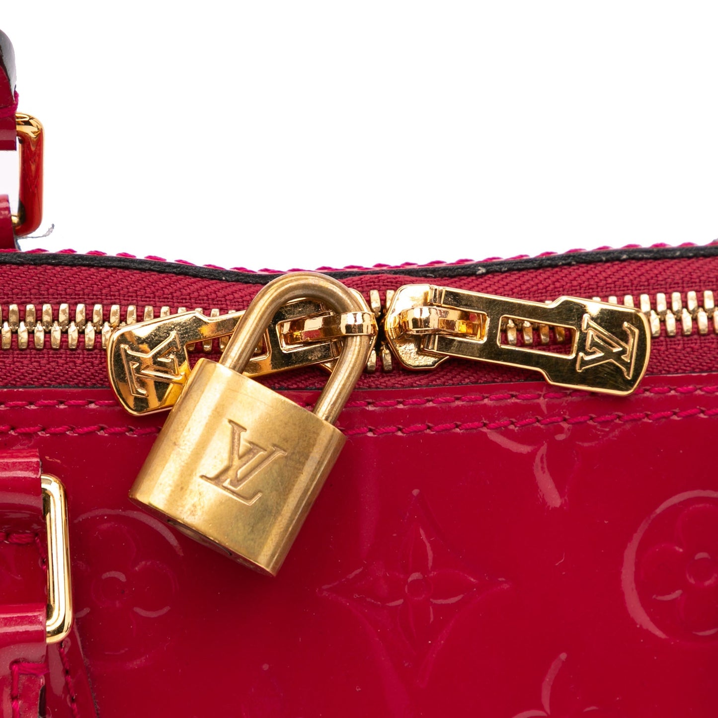 Louis Vuitton Monogram Vernis Alma GM Red