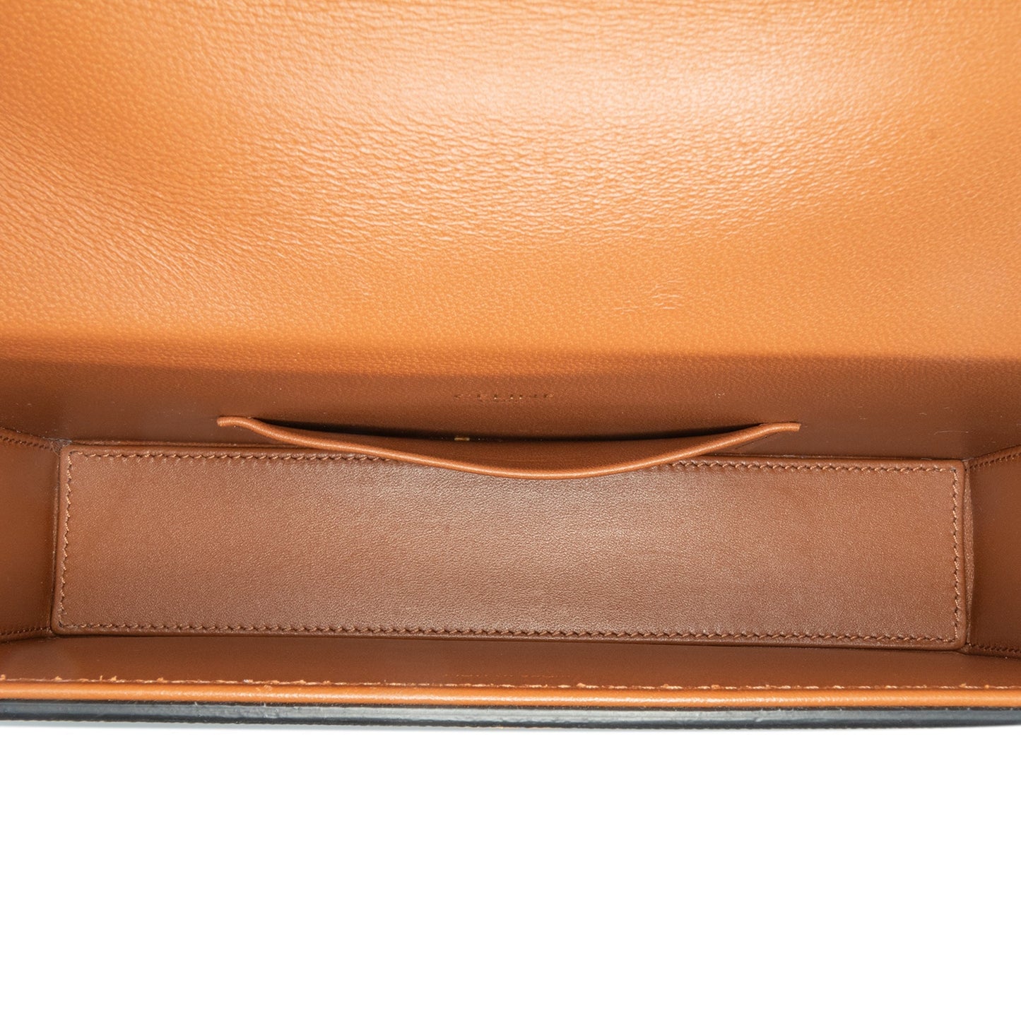 Celine Triomphe Coated Canvas Box Top Handle Bag Brown