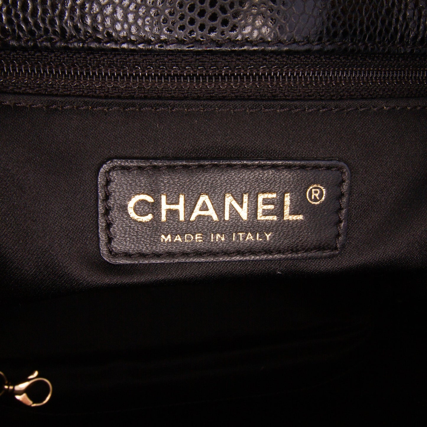 Chanel Petite Caviar Shopping Tote Black
