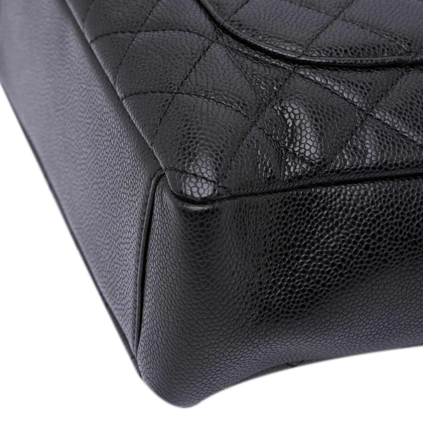 Chanel Petite Caviar Shopping Tote Black