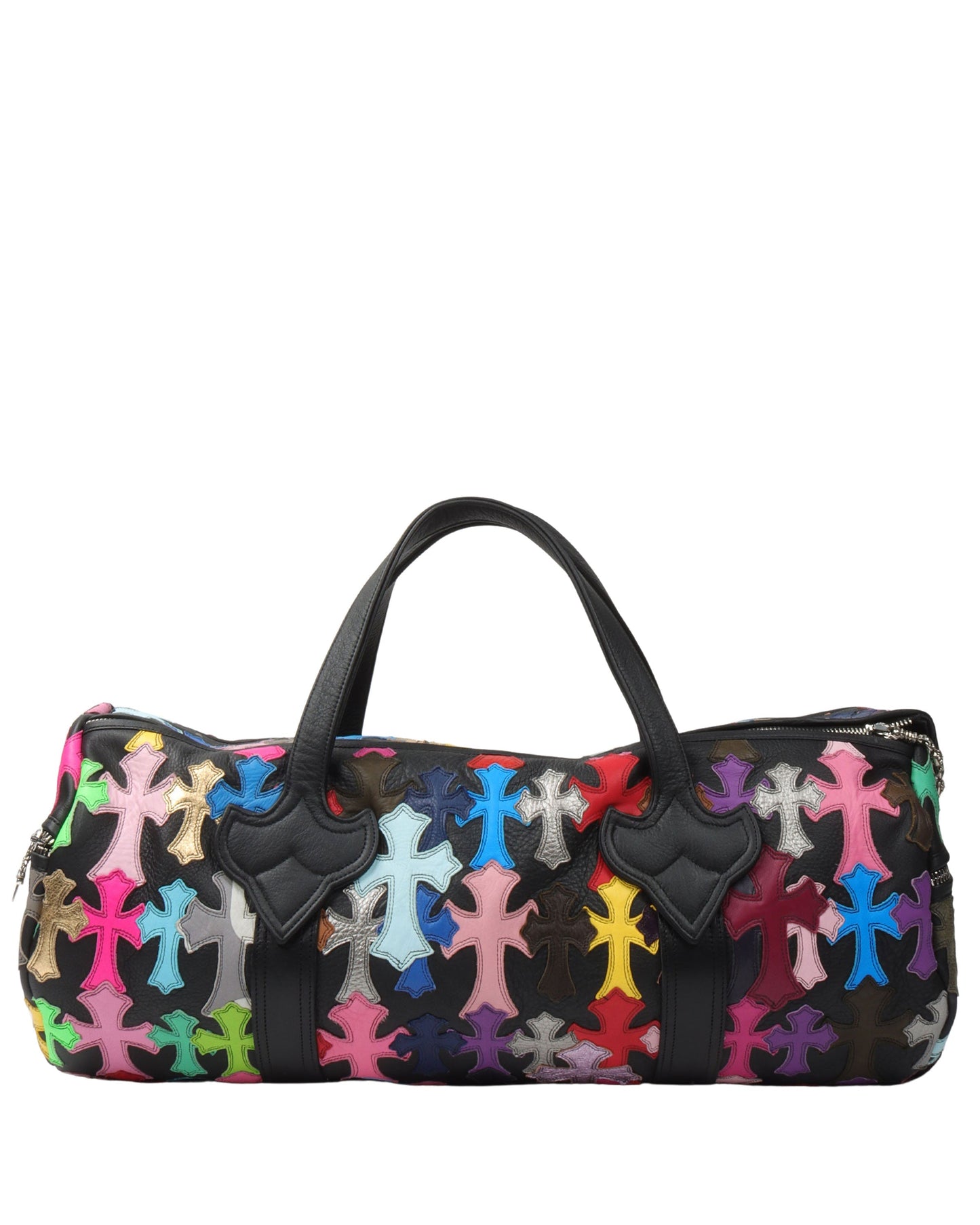 Multicolor Cross Patch Cemetery Large Duffle Bag
