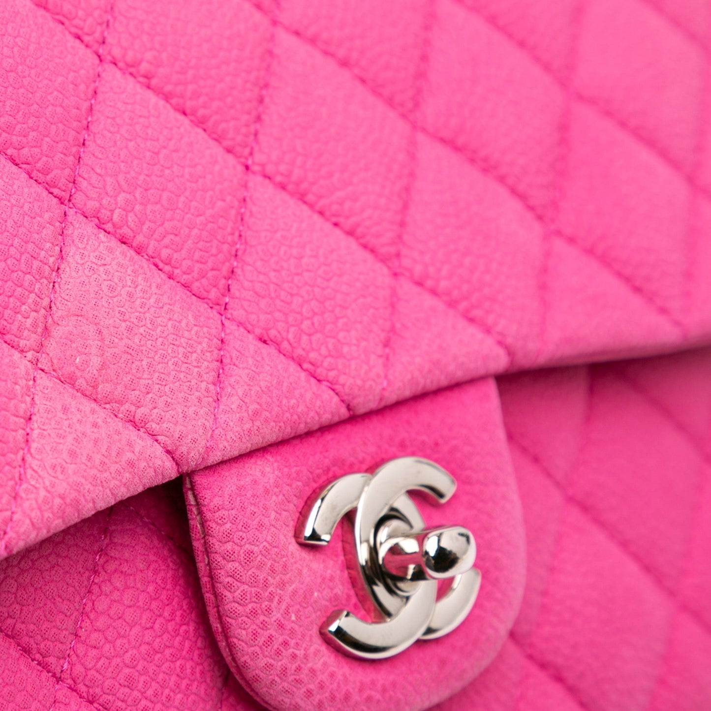 Chanel Medium Classic Caviar Double Flap Pink