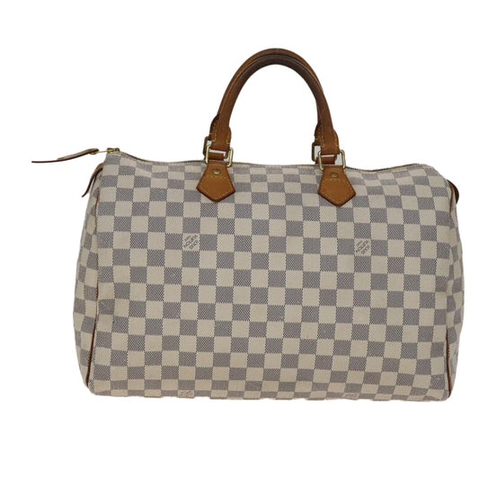 Louis Vuitton Speedy 35 Canva white