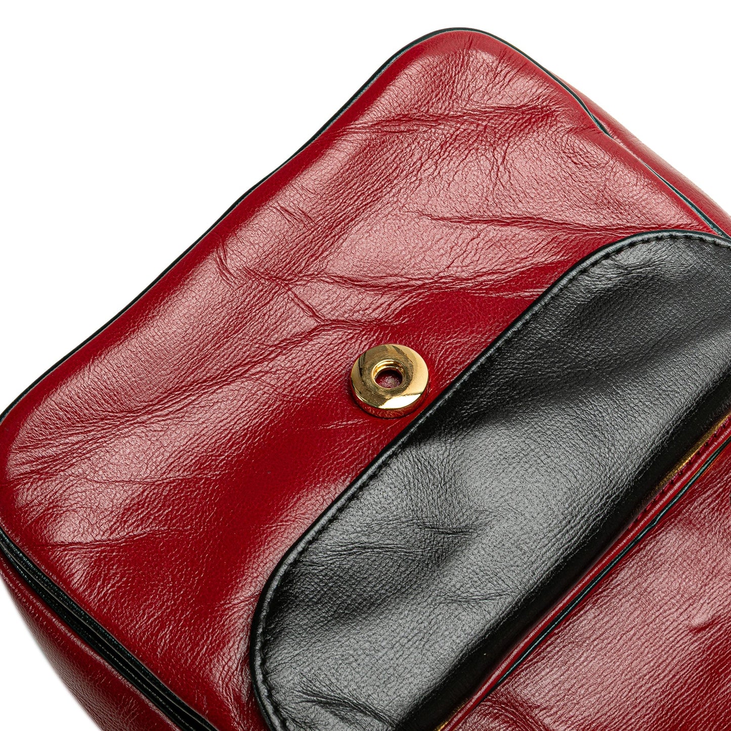 Gucci Mini Leather Marina Shoulder Bag Red