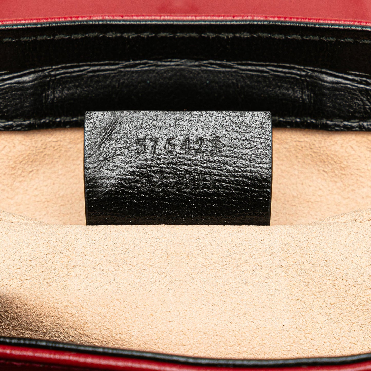 Gucci Mini Leather Marina Shoulder Bag Red