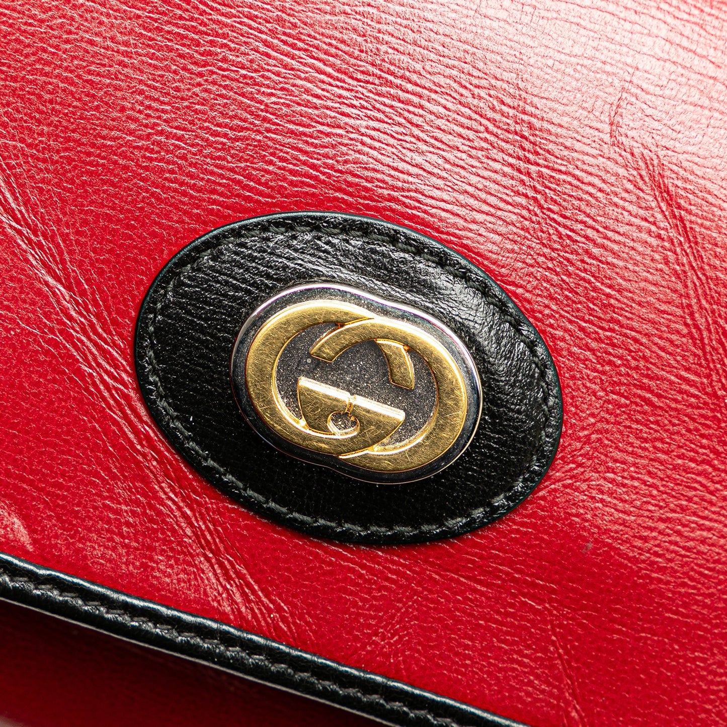 Gucci Mini Leather Marina Shoulder Bag Red