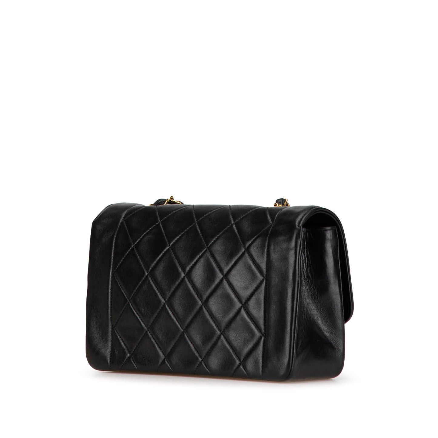 Chanel Small Lambskin Diana Flap Black