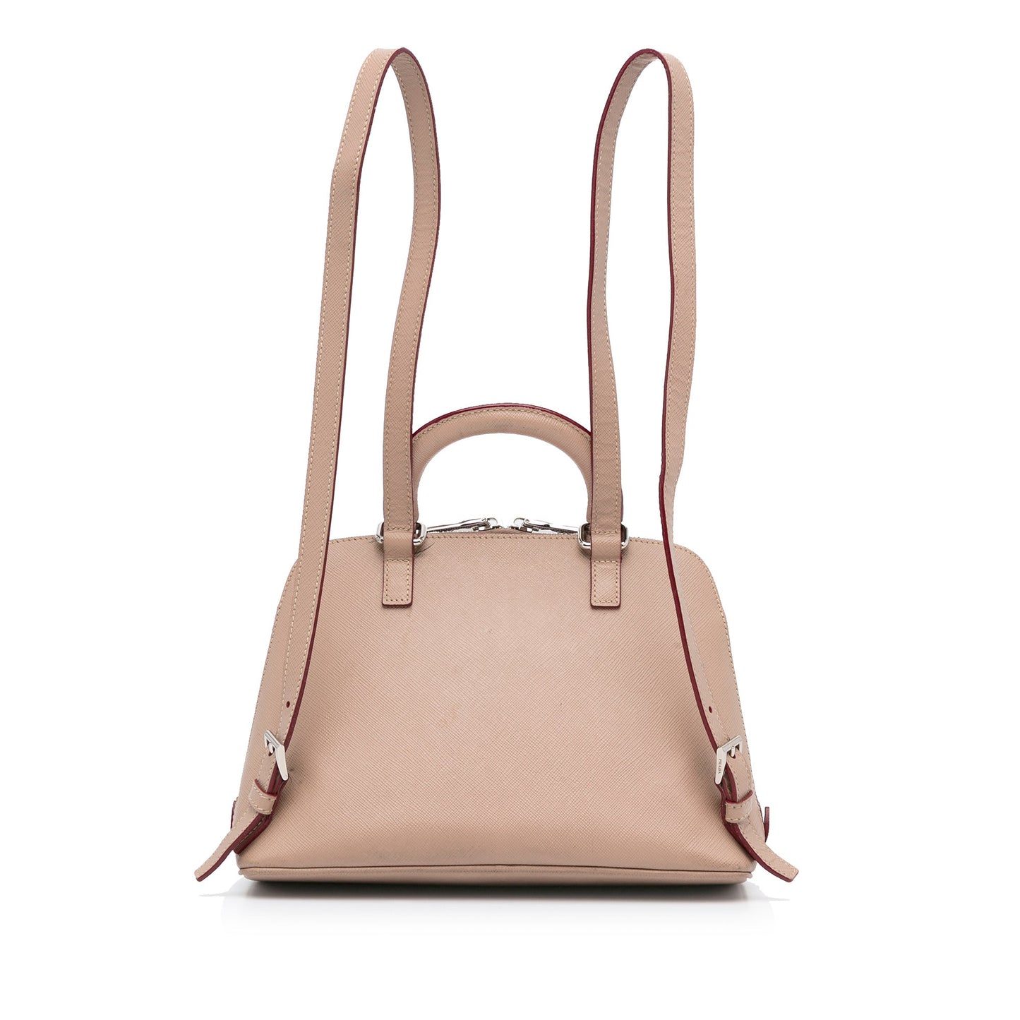 Prada Saffiano Lux Promenade Backpack Brown