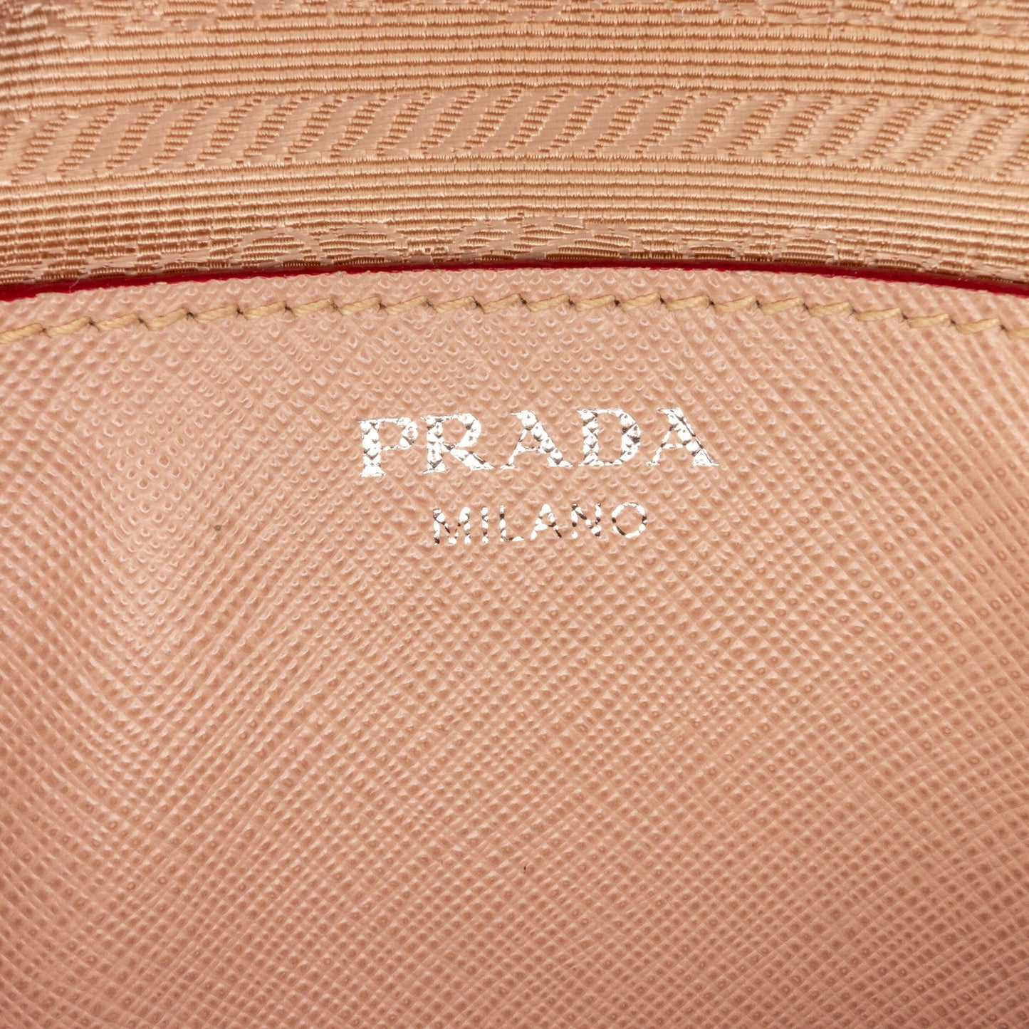 Prada Saffiano Lux Promenade Backpack Brown