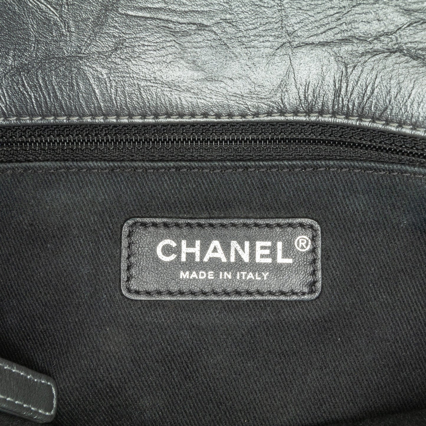 Chanel Small Quilted Aged Calfskin Coco Top Handle Bag Gray