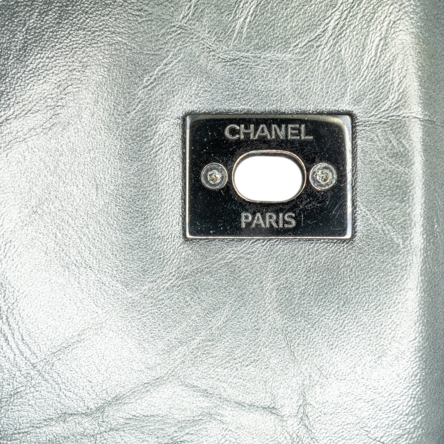 Chanel Small Quilted Aged Calfskin Coco Top Handle Bag Gray