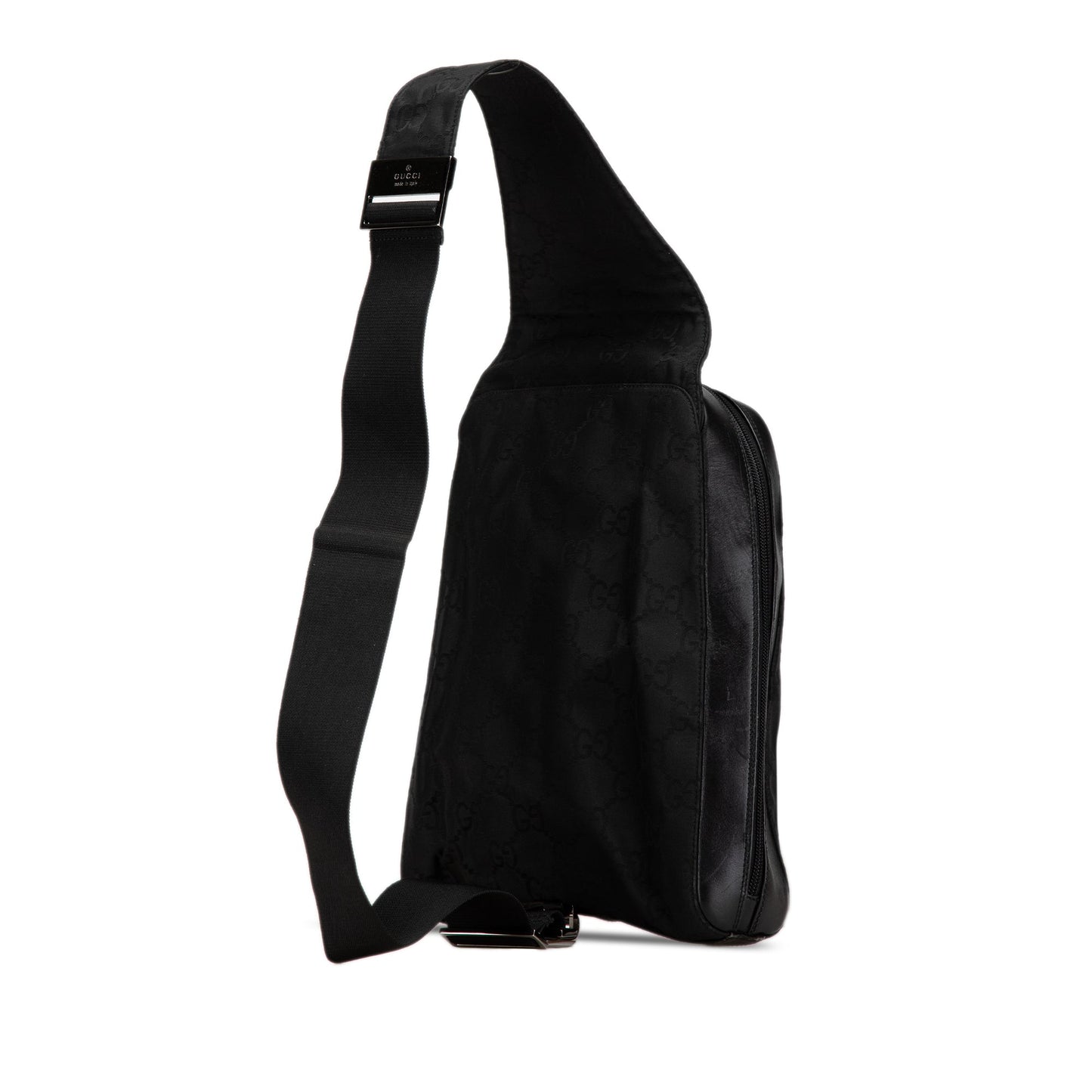 Gucci GG Nylon Sling Backpack Black