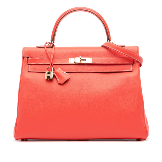 Hermès Epsom Candy Kelly II Retourne 35 Pink