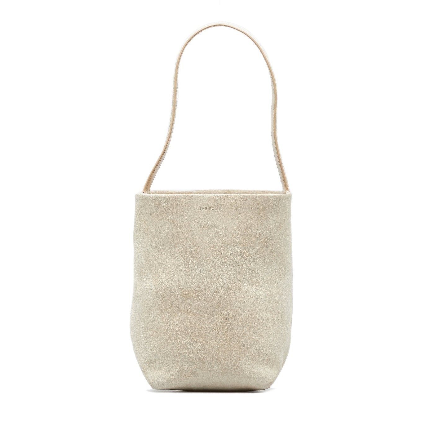 The Row Small N/S Park Suede Tote Brown