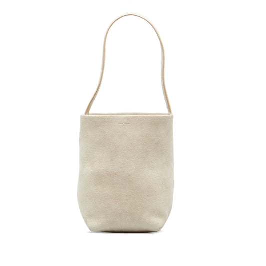 The Row Small N/S Park Suede Tote Brown