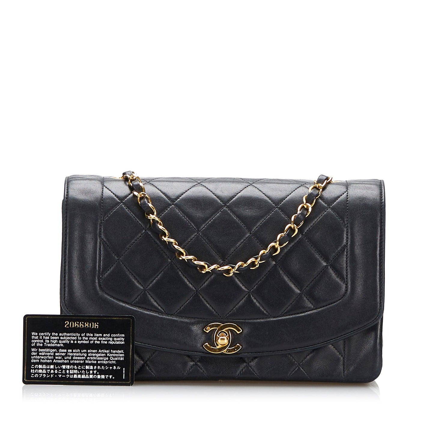 Chanel Medium Classic Lambskin Double Flap Bag Black