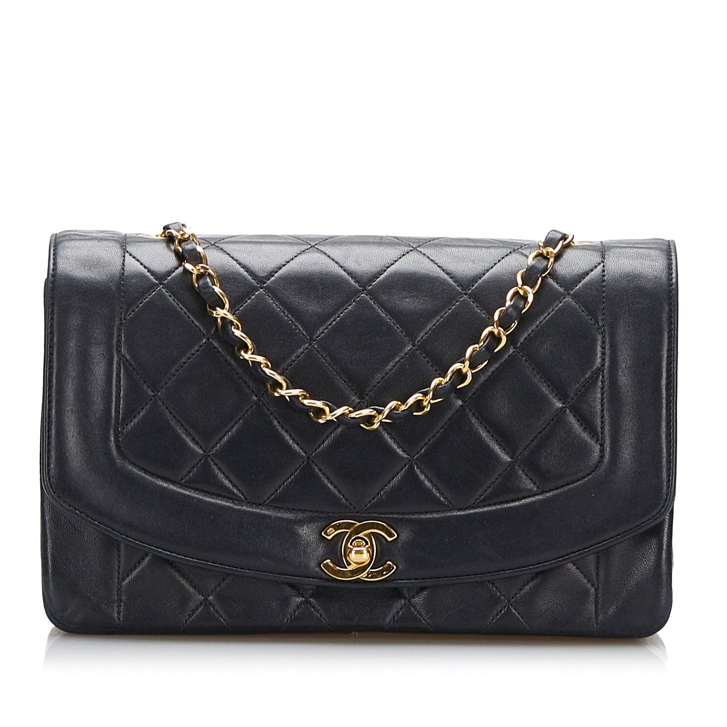 Chanel Medium Classic Lambskin Double Flap Bag Black