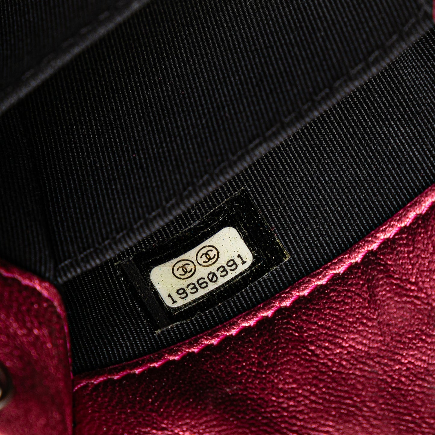 Chanel CC Patent Phone Holder Crossbody Pink
