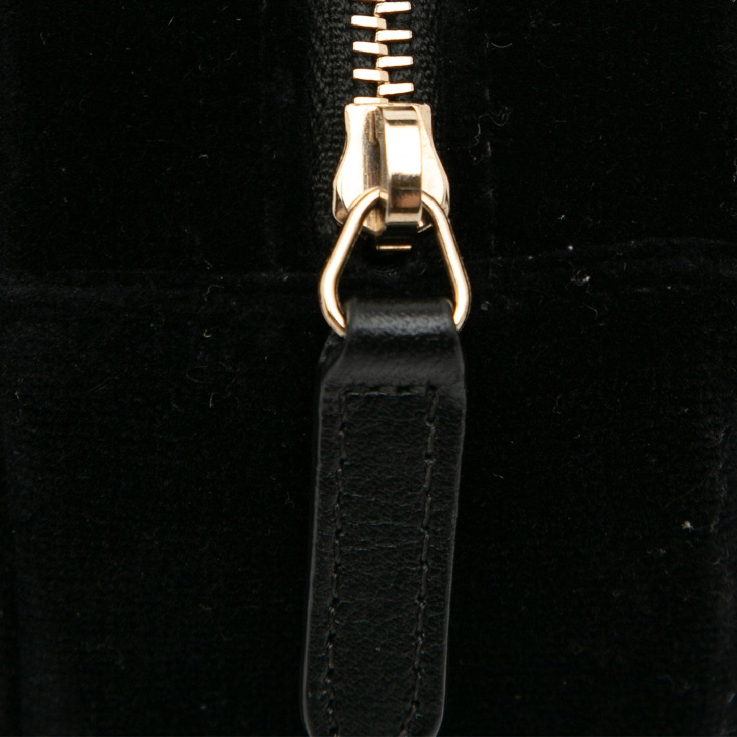 Chanel Velvet Pearl Sequin Round Crossbody Black