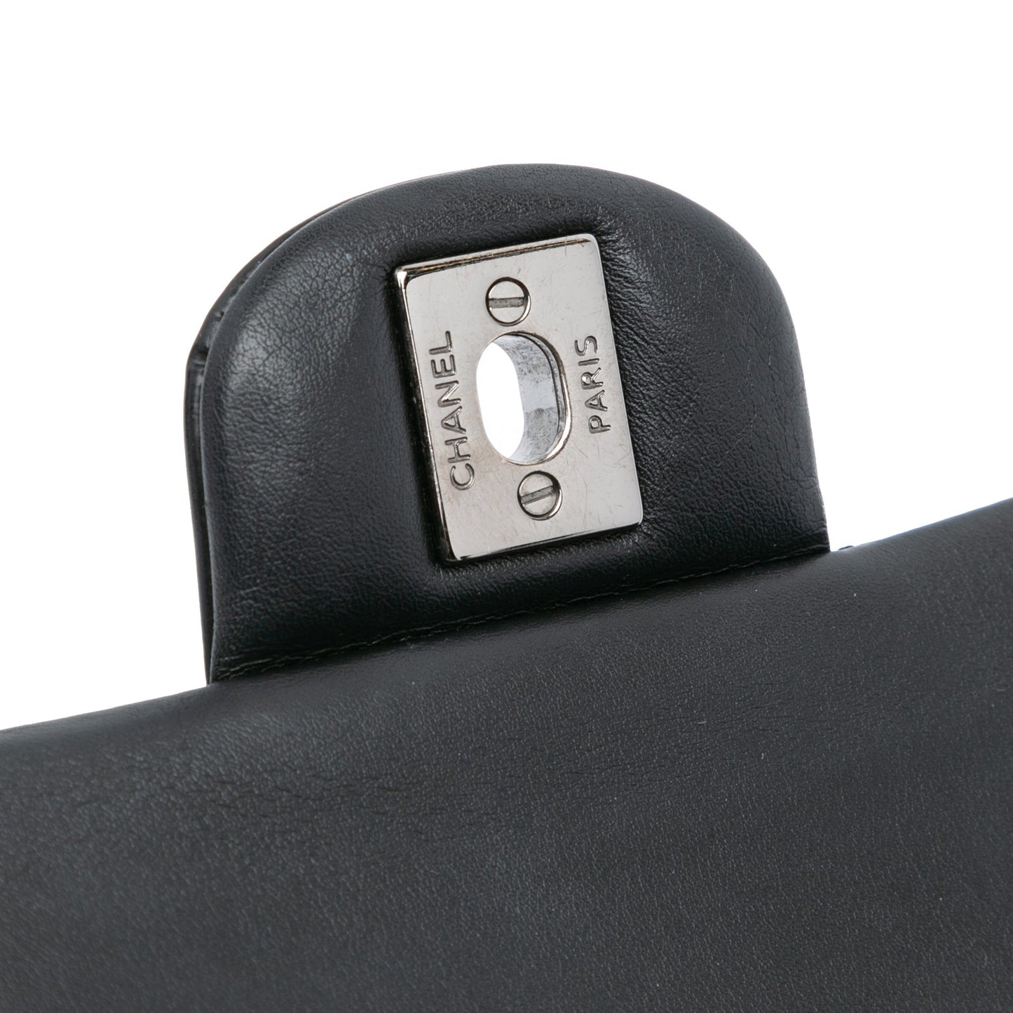 Chanel Medium Classic Patent Double Flap Black