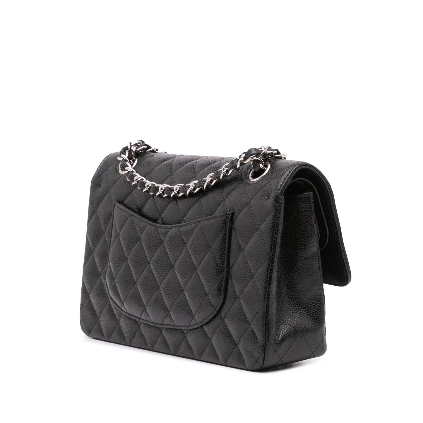 Chanel Medium Classic Caviar Double Flap Black