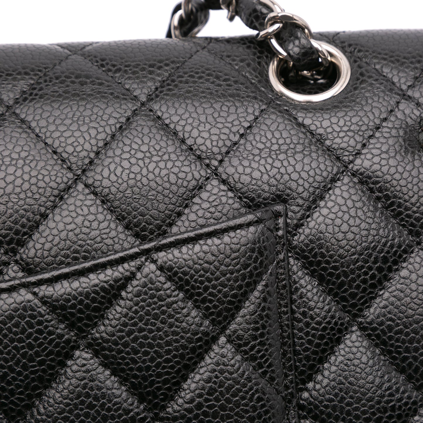 Chanel Medium Classic Caviar Double Flap Black