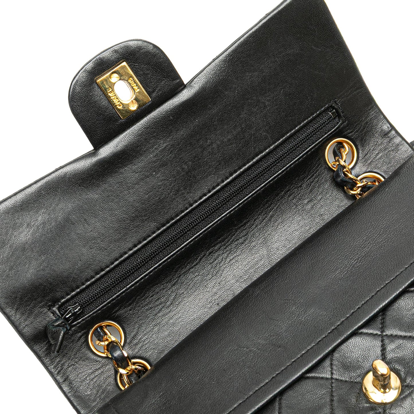Chanel Small Classic Lambskin Double Flap Black