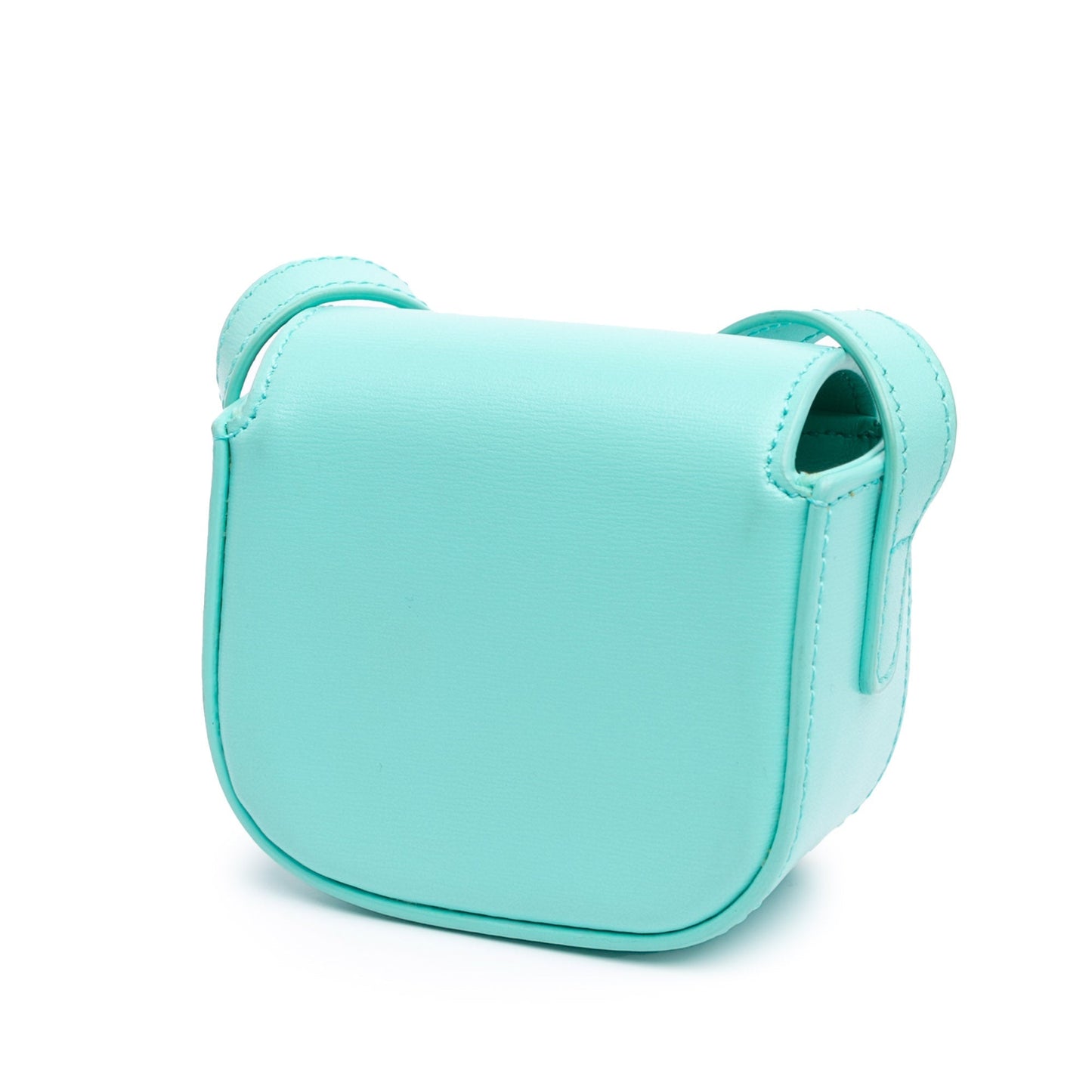 Celine Mini Shiny Calfskin Triomphe Crossbody Blue