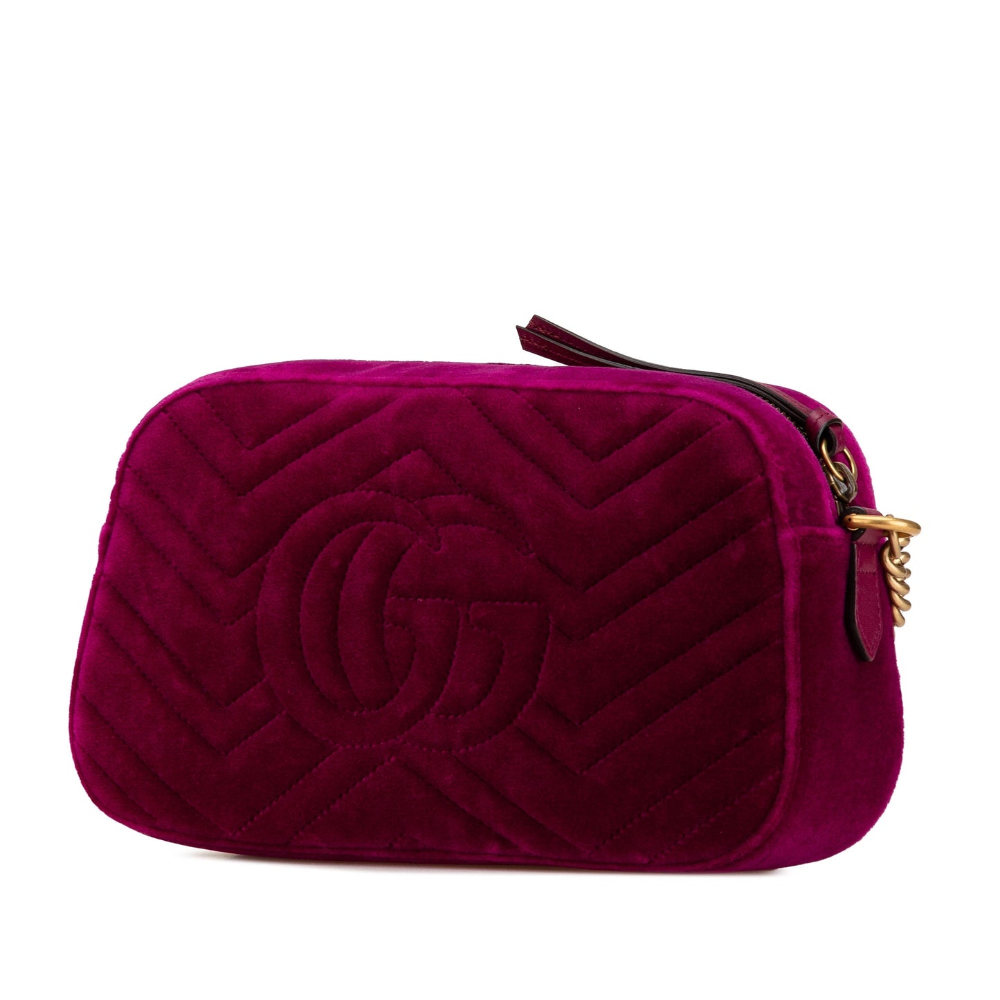 Gucci Small GG Marmont Matelasse Crossbody Purple