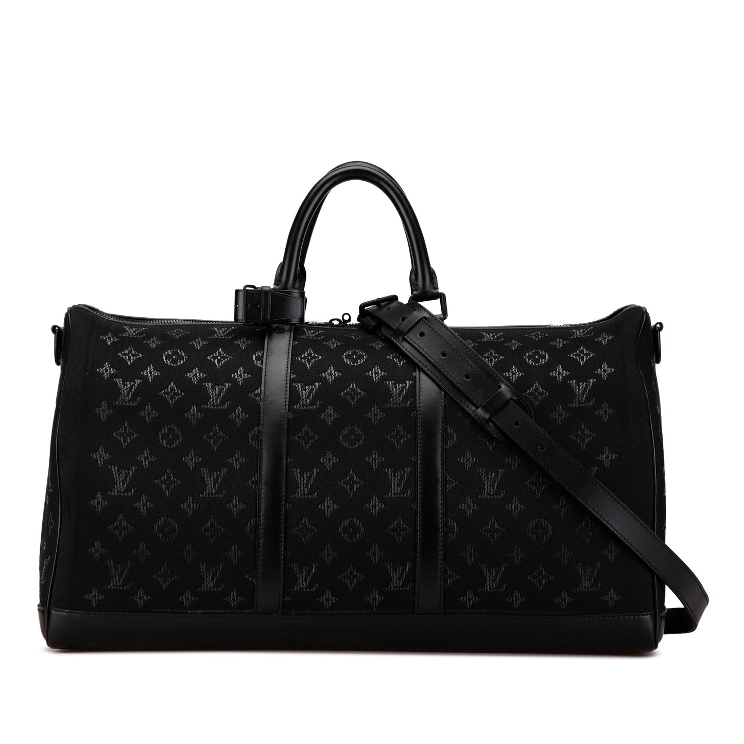 Louis Vuitton Monogram Light Up Keepall Bandouliere 50 Black